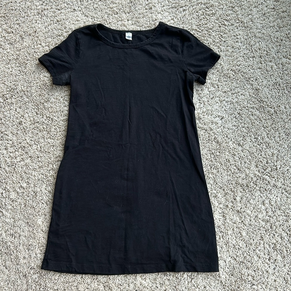 Old Navy, black T-shirt, dress, size XS petite